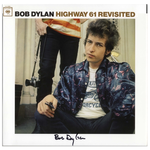 Bob Dylan Signed Album ''Highway 61 Revisited'' -- With a COA From Dylan's Manger, Jeff Rosen